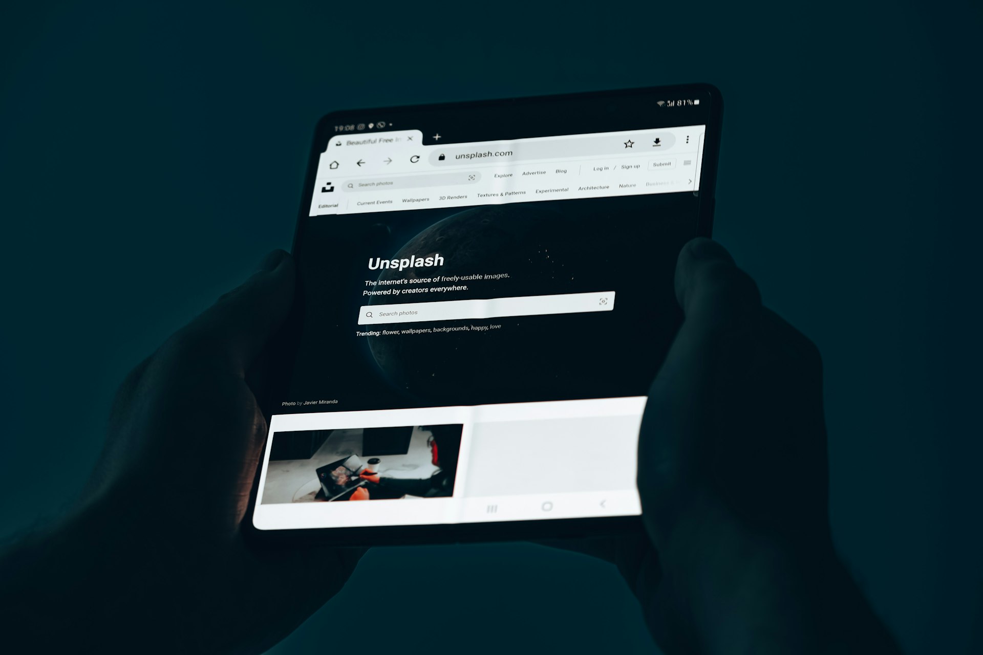 graphical user interface, website